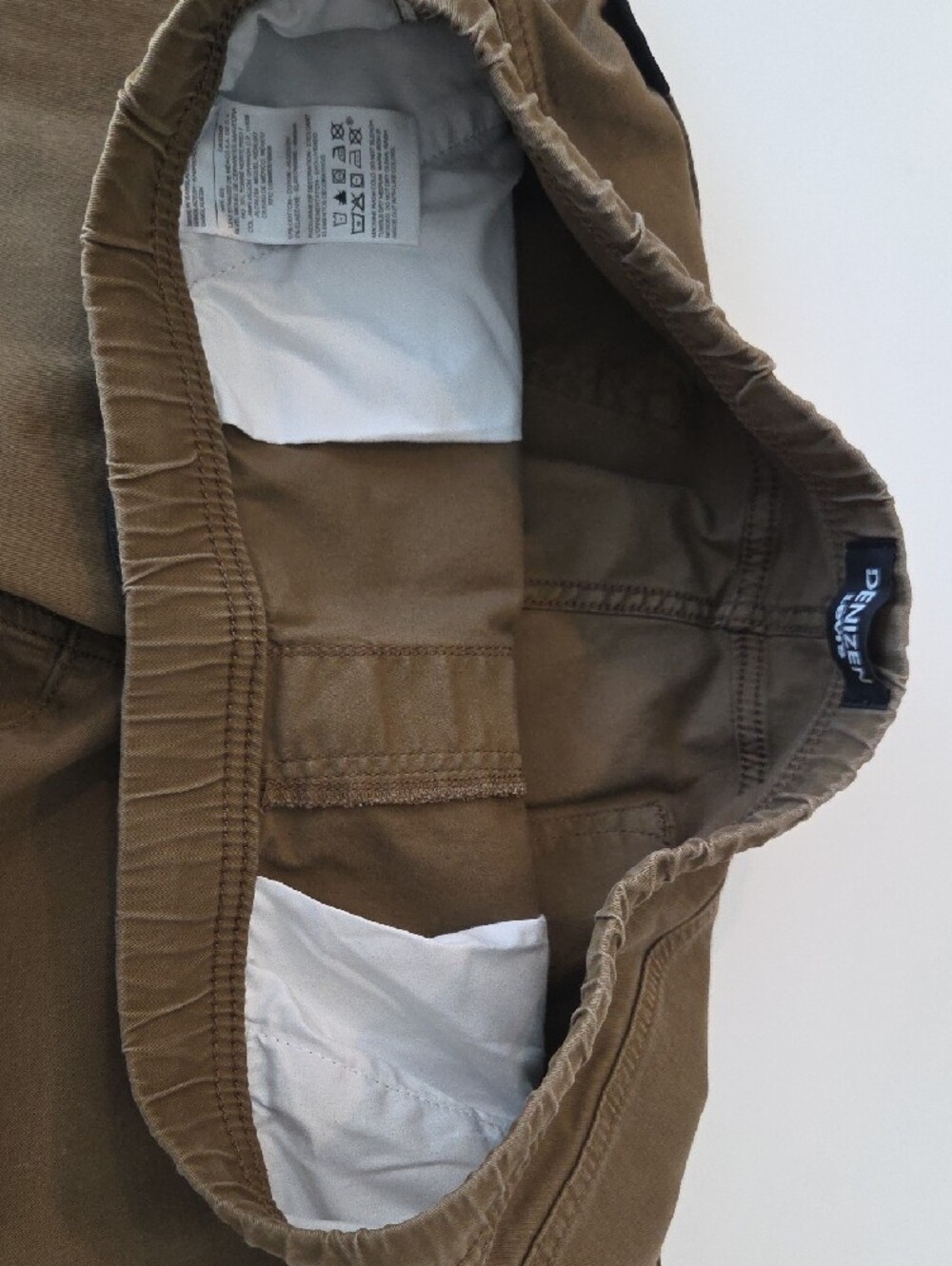 Denizen from Levi's Olive/Tan Drawstring Joggers Mens Large Brown Pants - Picture 7 of 10